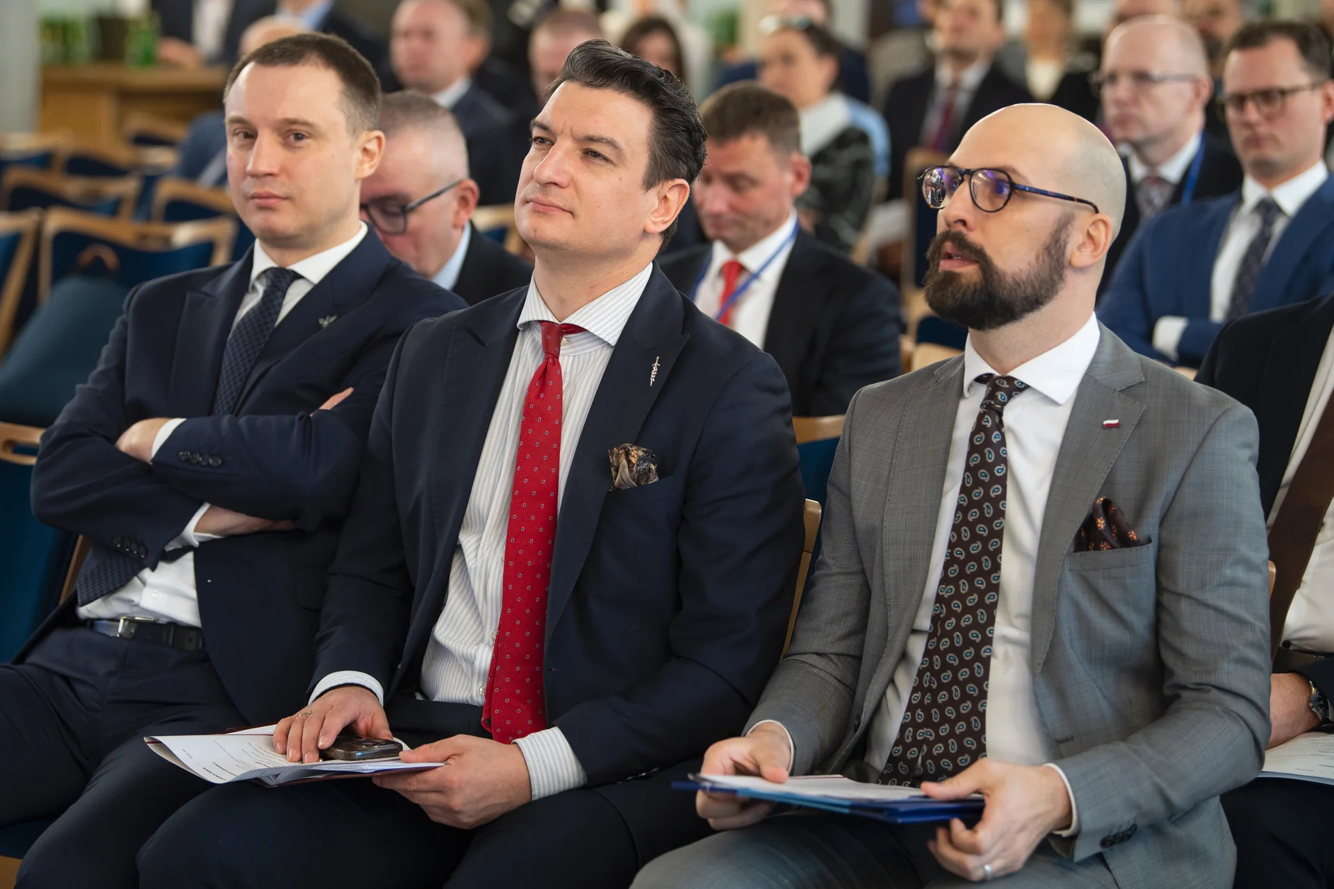 Uczestnicy wydarzenia podczas wystąpienia